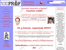 Tablet Screenshot of microprof.hu